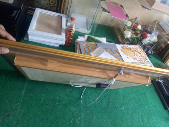 JAM DINDING KALIGRAFI 44X64X4 HIASAN DINDING