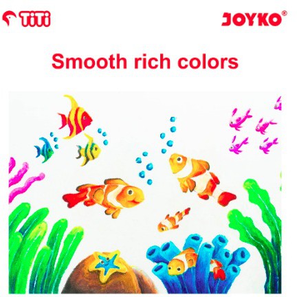 IDOLAKU Oil Pastel Crayon Minyak Joyko TiTi OP-48S 48 Warna Colours / Crayon