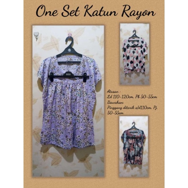 Paket Usaha One Set Rayon Pendek 20 set