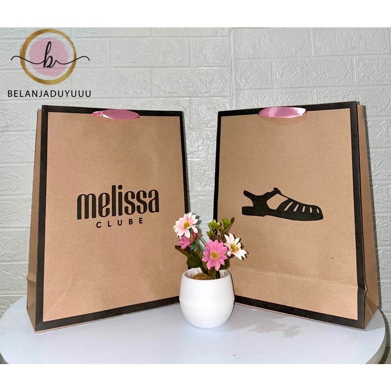 Paper Bag Melissa Pembungkus Kado Sendal Sepatu  (READY STOCK JKT )