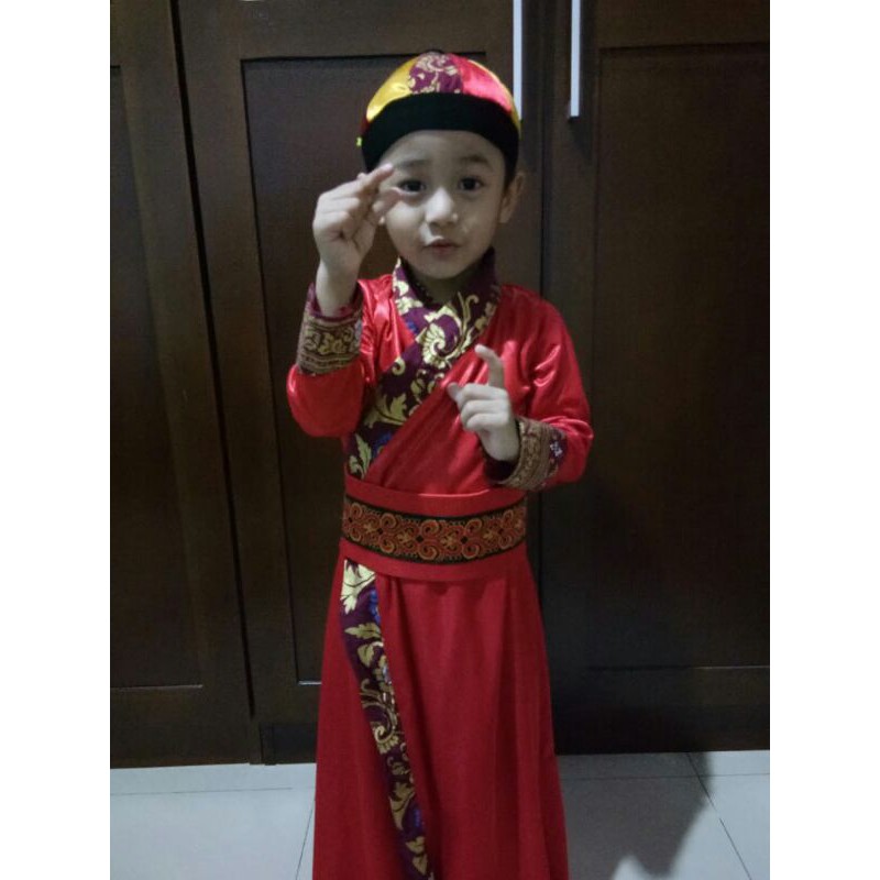 baju cheongsam anak laki-laki