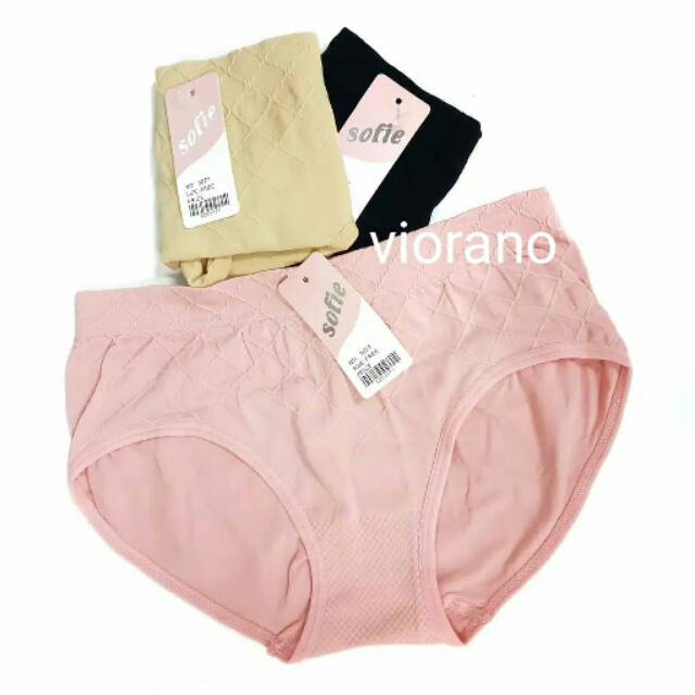 Celana Dalam Wanita Jumbo Rajut Sofie Rajut 3071 Fit to XXL Cd Cewek Seemless Rajut Muat Besar Murah