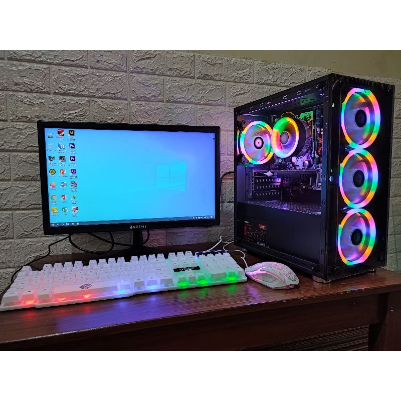 PC Gaming Editing Intel Core i5 Ram 16Gb VGA 4Gb SSD 128Gb Monitor Samsung 24&quot;  Keyboard Mouse GAMING