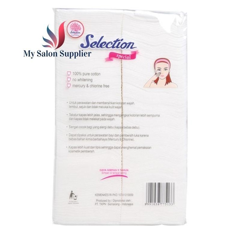 Kapas Facial Cotton Selection Tipis isi 175