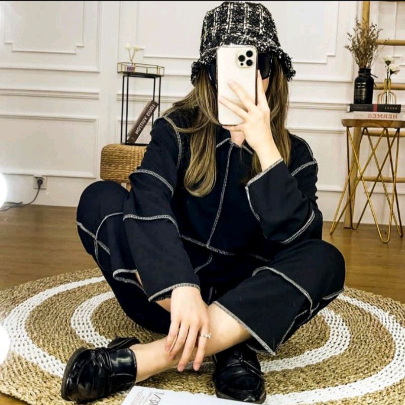 One Set Baju Terbalik Setelan Terbalik Baju Model Terbalik Baju Bolak Balik Setcel Terbalik Setelan Bolak Balik Wanita One Set Terbalik Baju Terbalik Viral Set Terbalik Setcel Bolbal Baju Kebalik Baju Terbalik Baju Viral Baju Kebalik Warna Hitam-1