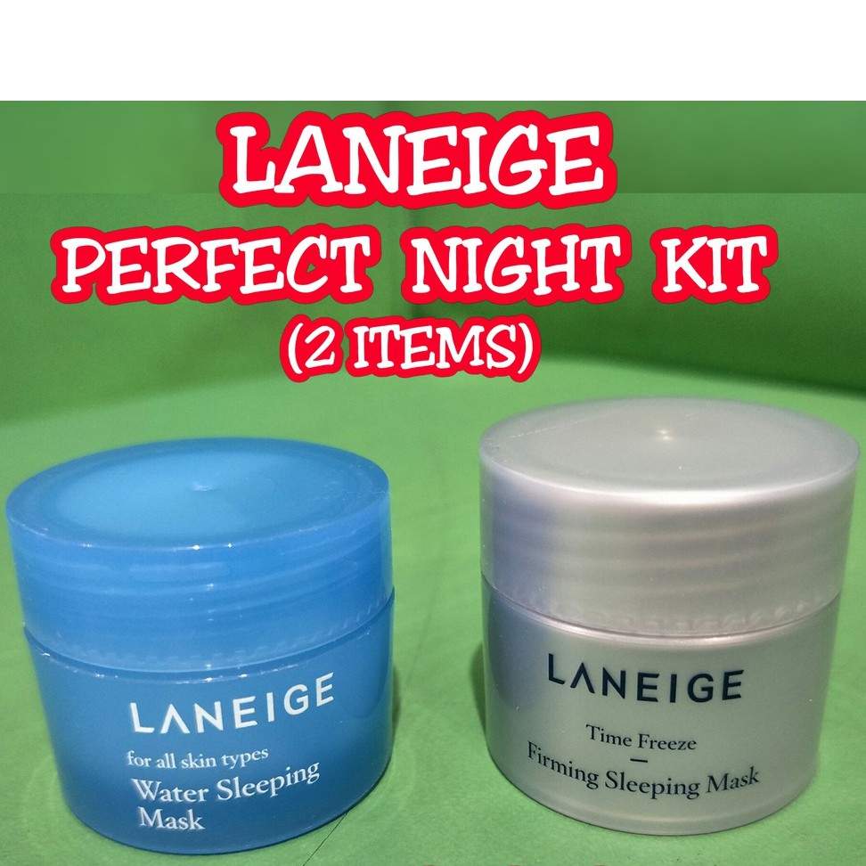 LANEIGE PERFECT NIGHT SLEEPING MASK TRIAL KIT ( water + time freeze