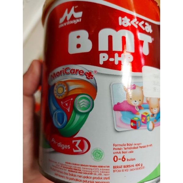 susu kaleng Morinaga BMT 400gram. (buka segel)