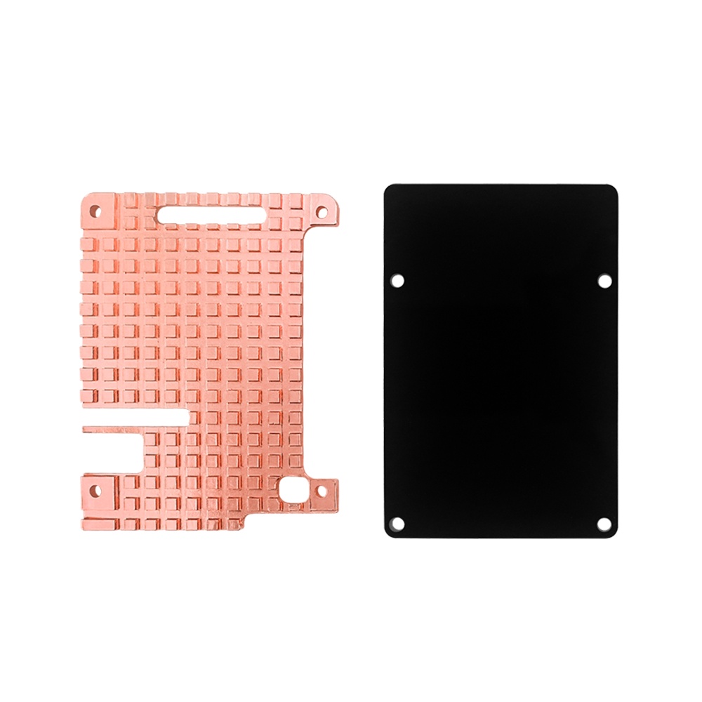 Casing Radiator Heat Sink Raspberry Pi 4b Bahan Tembaga Murni Dengan Alat Instalasi