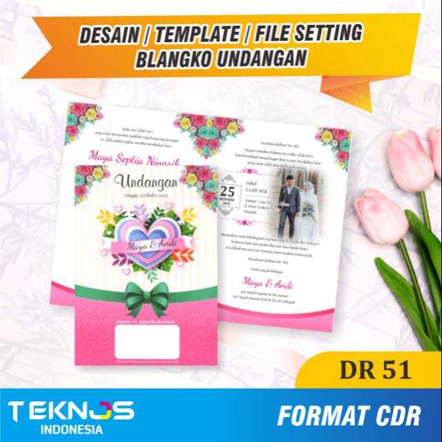 TEMPLATE BLANGKO - DESAIN UNDANGAN PERNIKAHAN
