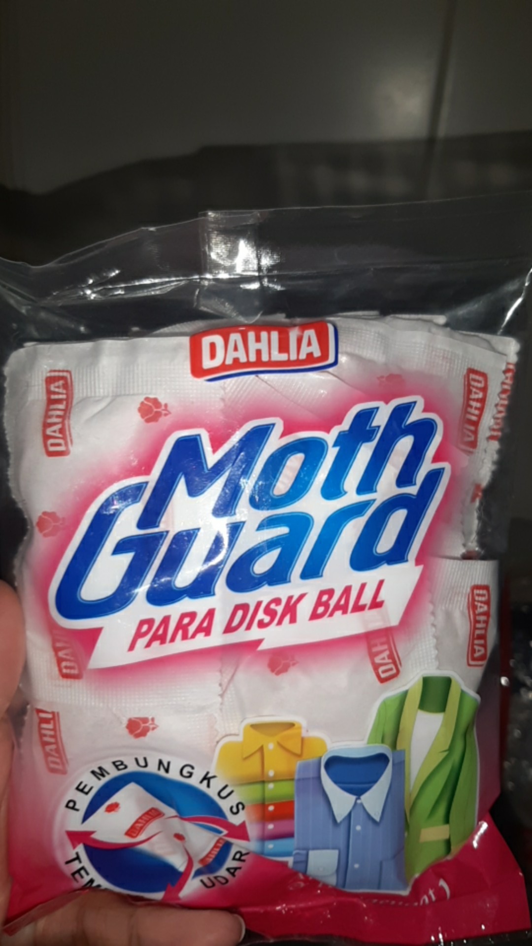 Dahlia Anti Ngengat & Jamur Moth Guard Para Disk Ball 150g