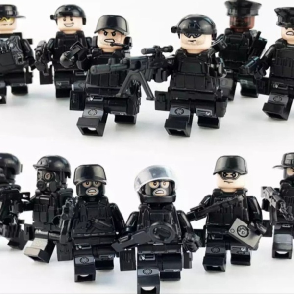 Jual lego minifigure mini figure SWAT police polisi bootleg - swat Diskon