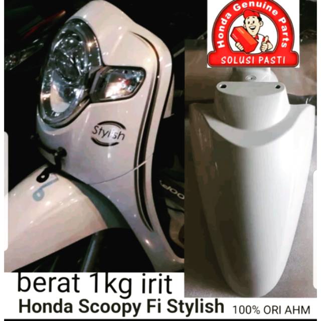 61100-K93-N00ZQ fender front spakbor slebor depan new scoopy esp stylish  putih mutiara 2018-2020 ori honda ahm