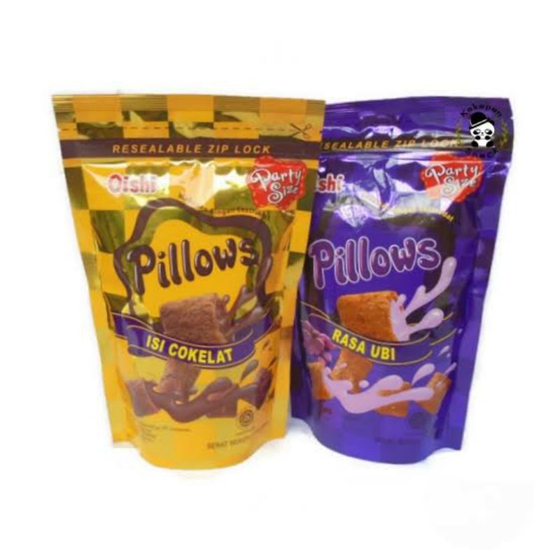 

OISHI PILLOWS CRACKER ISI COKLAT/UBI 100GR