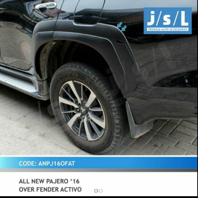 Over fender all new Pajero 2016 over fender activo samping jsl