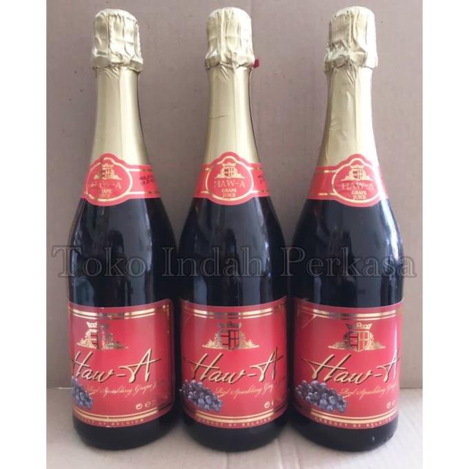 

Big Sale HAW A Red Sparkling Grape Juice 750 ml NON ALKOHOL Big Sale
