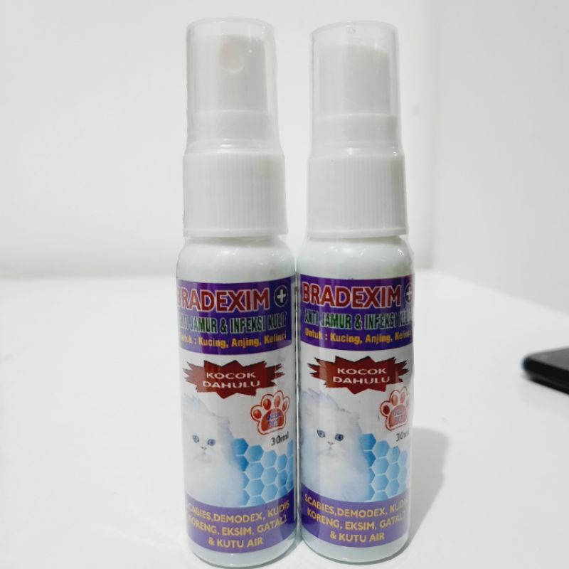 bradexim spray obat kulit scbies demodex hewan