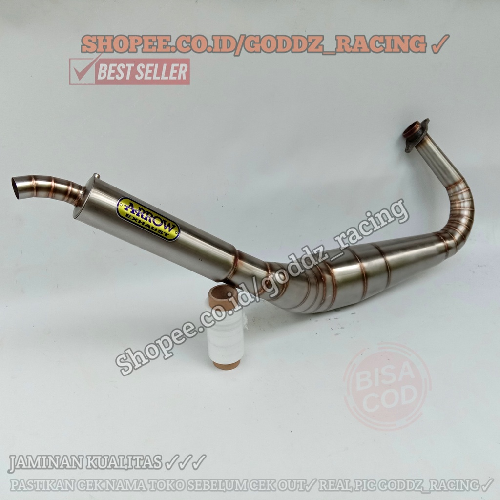 Knalpot rx king kolong cobra arrow full stainless