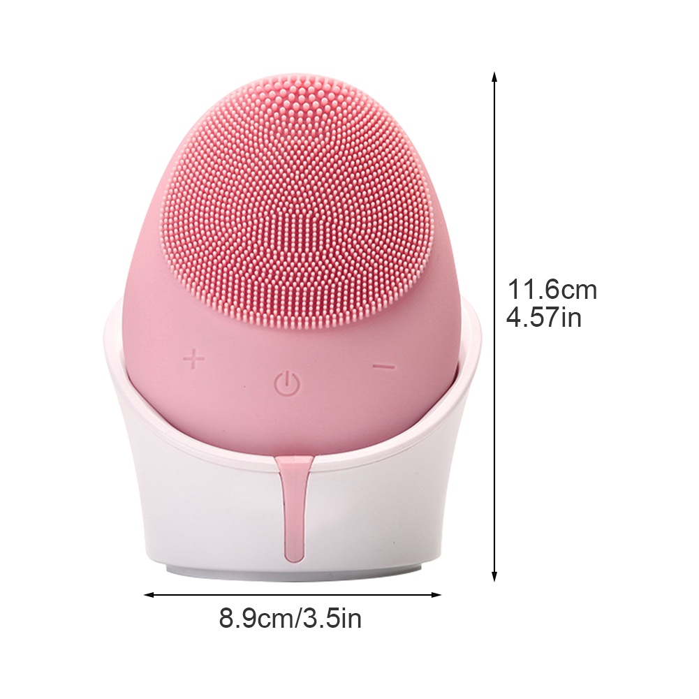 Eggy Cleansing Electric Ultrasonic Facial Cleanser Tahan Air USB Isi Ulang Untuk Membersihkan Wajah/Pori-Pori