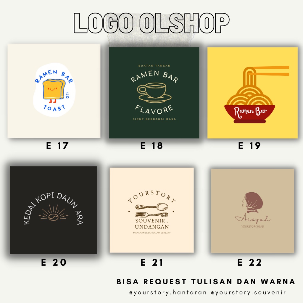

stiker logo olshop/custom logo olshop/logo murah/perlengkapan olshop/stiker usaha kekinian