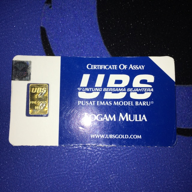 Logam Mulia Emas 99.9% UBS 1gram