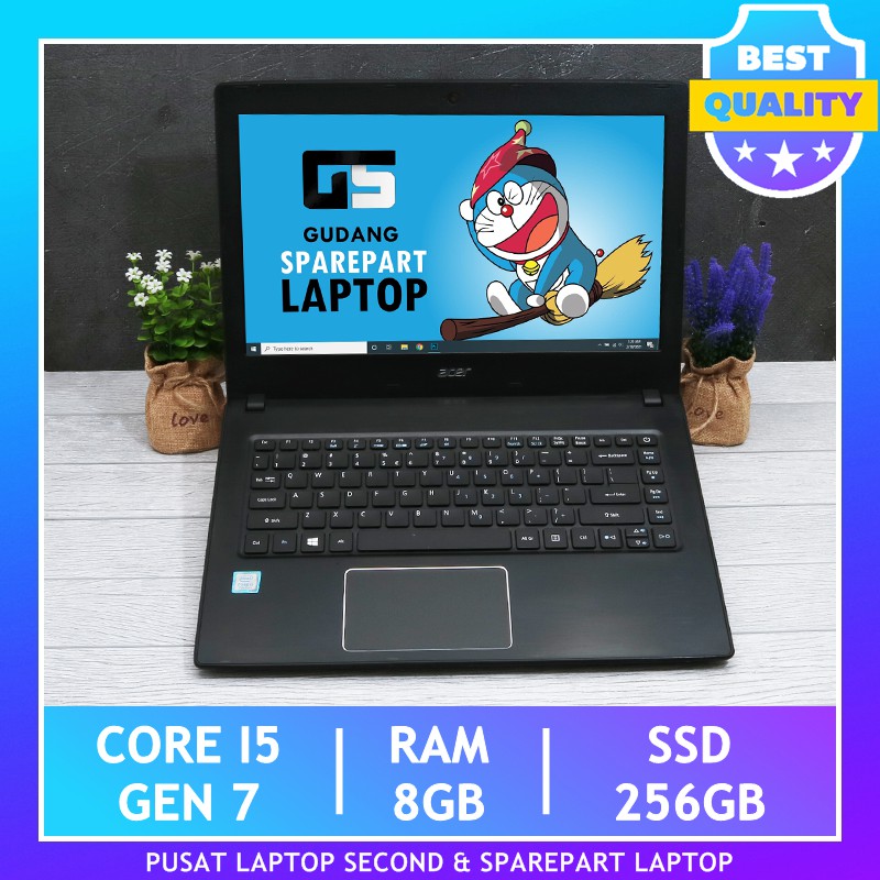 ACER TRAVELMATE P249 Core i5 RAM 8GB 256GB SSD Laptop Bekas Murah Notebook Second Ultrabook Tipis