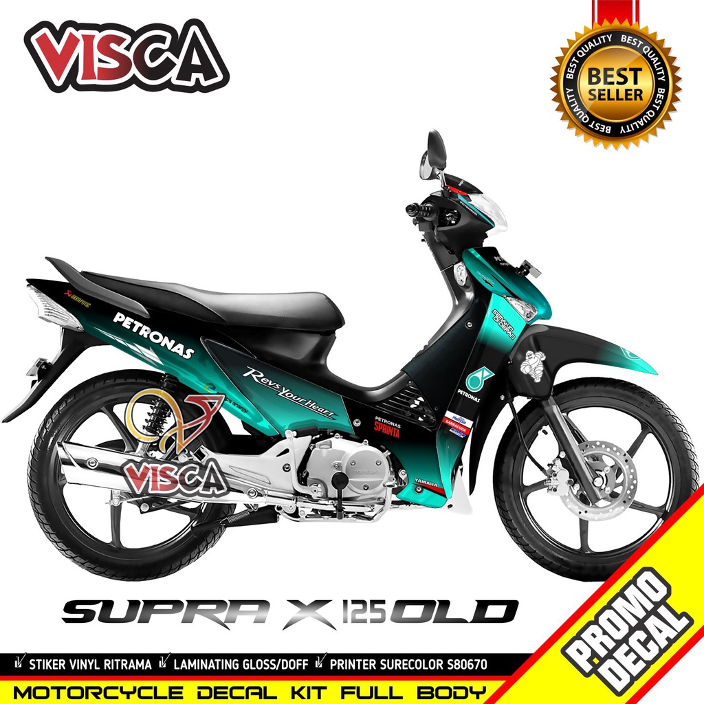 Decal Supra X 125 Lama Modif Keren Stiker Supra X 125 Lama Full Body Striping Supra X 125 Lama Varia