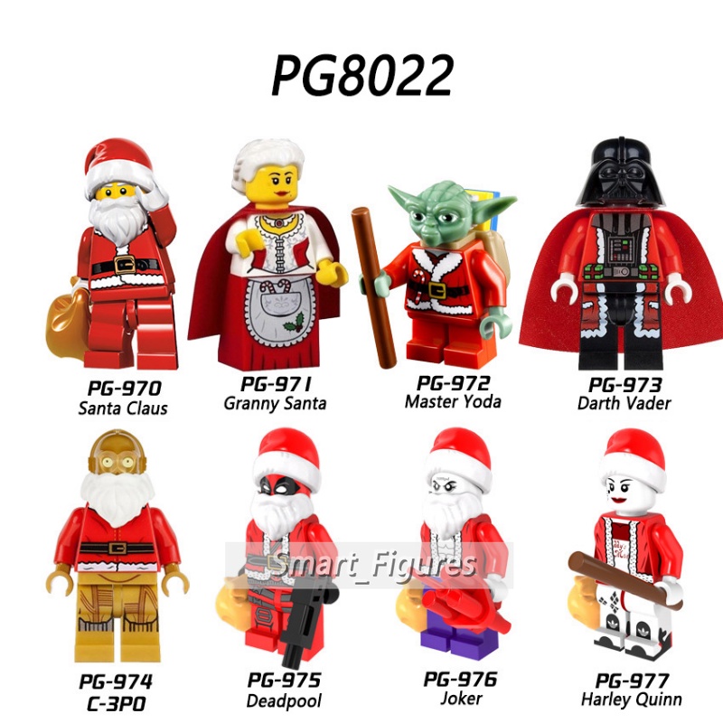 Pg8022 Mainan Figurin Mini Master Yoda Deadpool Joker Harley Quinn Untuk Hadiah Natal