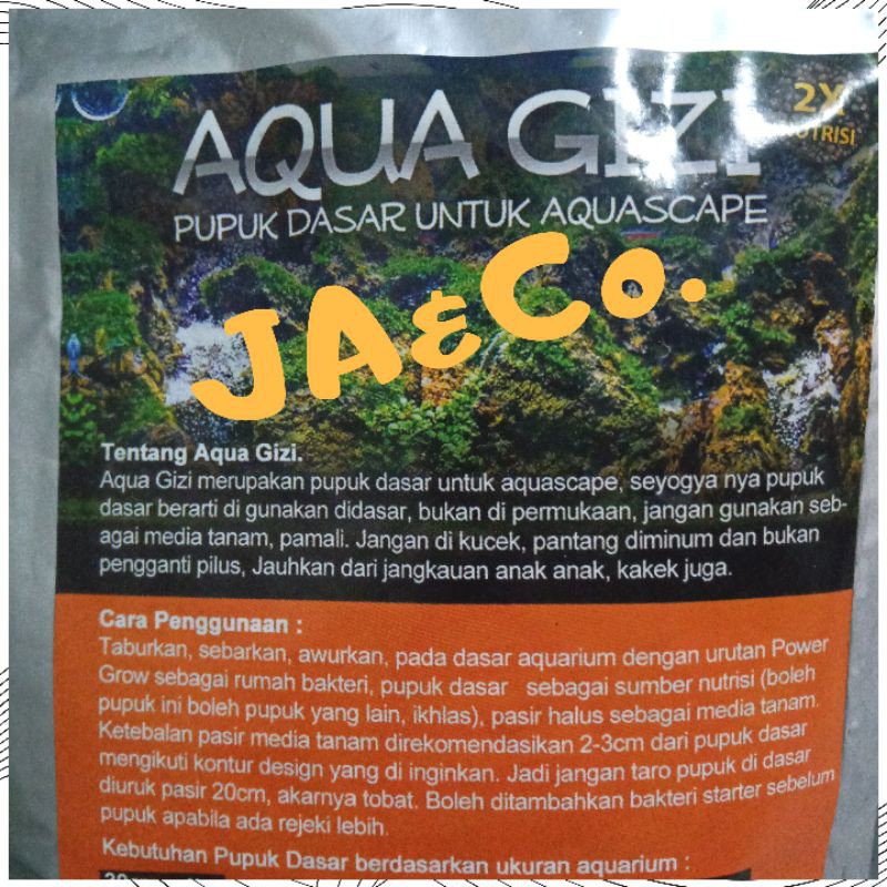AQUA GIZI AquaGizi Pupuk dasar aquascape 1kg murah