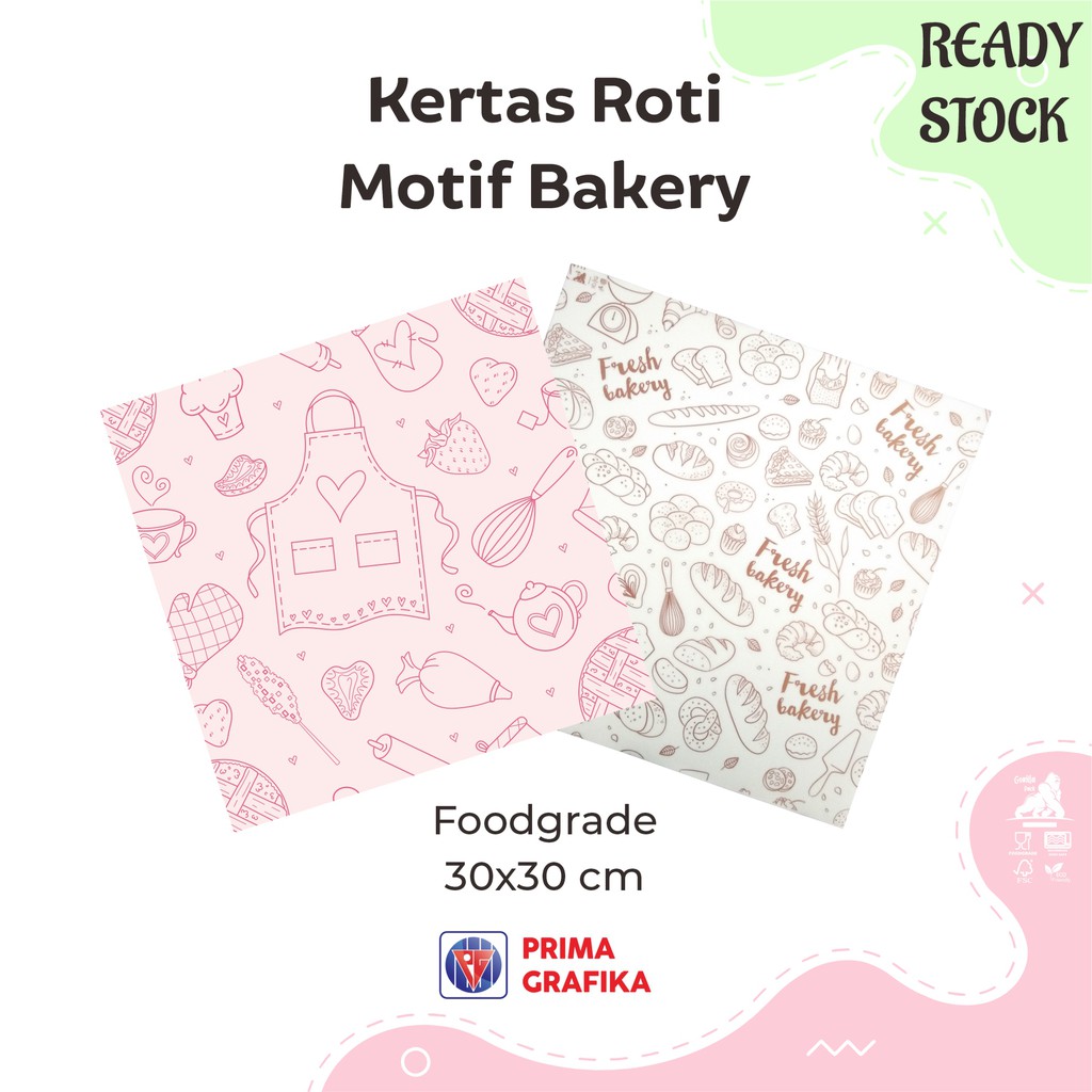

Kertas Roti Motif Bakery / Apron - Wrapping Paper Kertas Bungkus Gorilla Pack