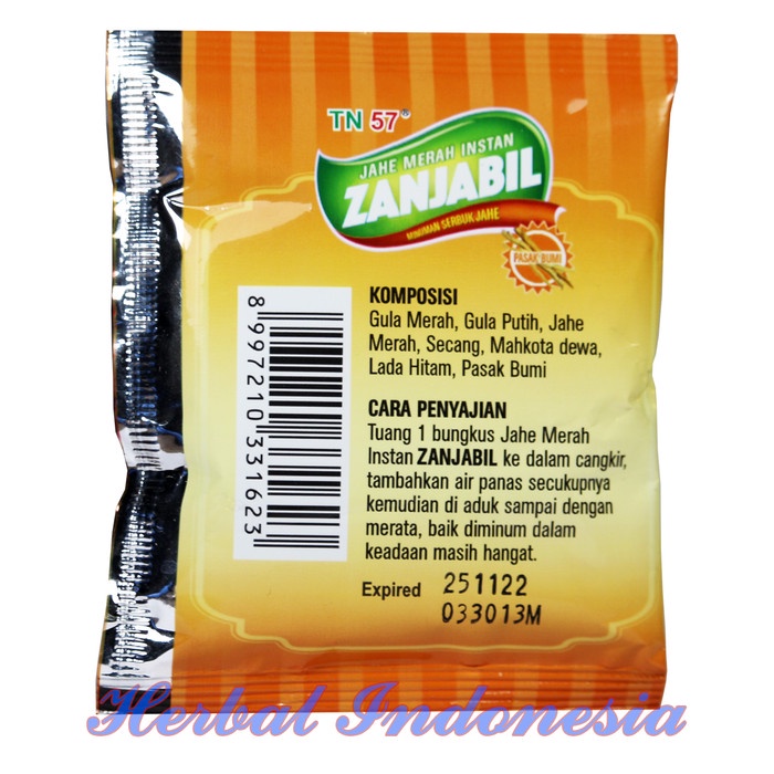 

MINUMAN SERBUK WEDANG JAHE ZANJABIL PLUS PASAK BUMI TN MINUMAN JAHE MANJUR