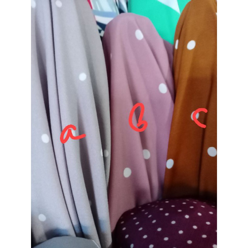 Kain Monalisa Motif Polka Shopee Indonesia