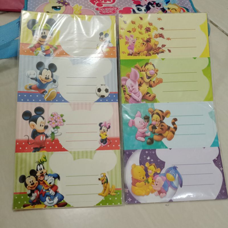 

Sticker Tempelan Nama Buku Sekolah Anak SD Karakter Kartun Isi 40 Pcs