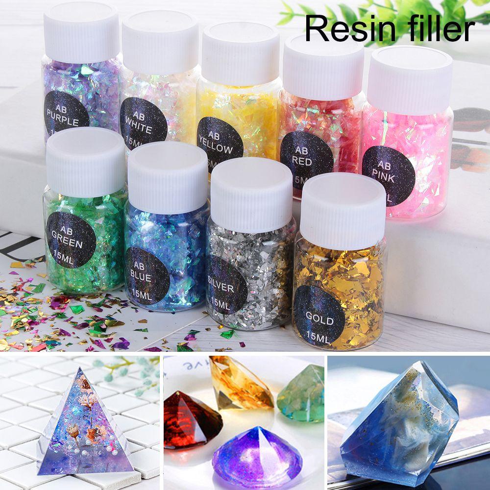 Suyo Shell Pecah Potongan Rumah &amp; Dekorasi Buatan Tangan Cetakan Silikon Berkedip Puing DIY craft Kristal uv Aksesoris