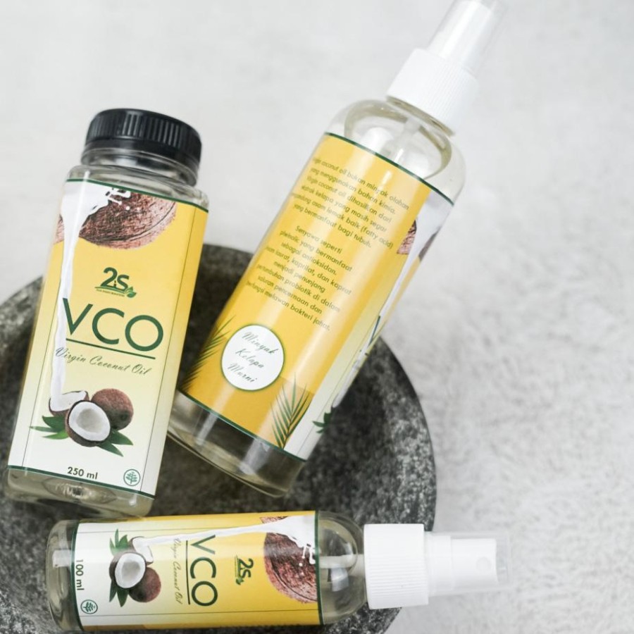 Skin Care Face Oil VCO Minyak Kelapa Murni Anti Penuaan 100ml Spray