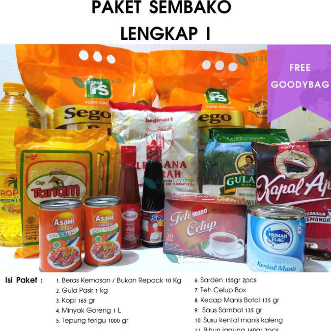 

Paket Sembako Lengkap Beras 10Kg Nuriwulandari79Shop