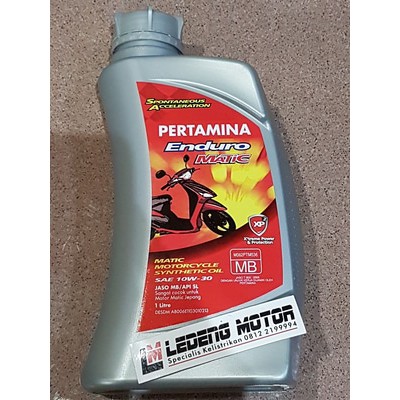 Pertamina Enduro Matic 1 Liter 10w30 Oli Motor Matik Nmax Spin Skywave