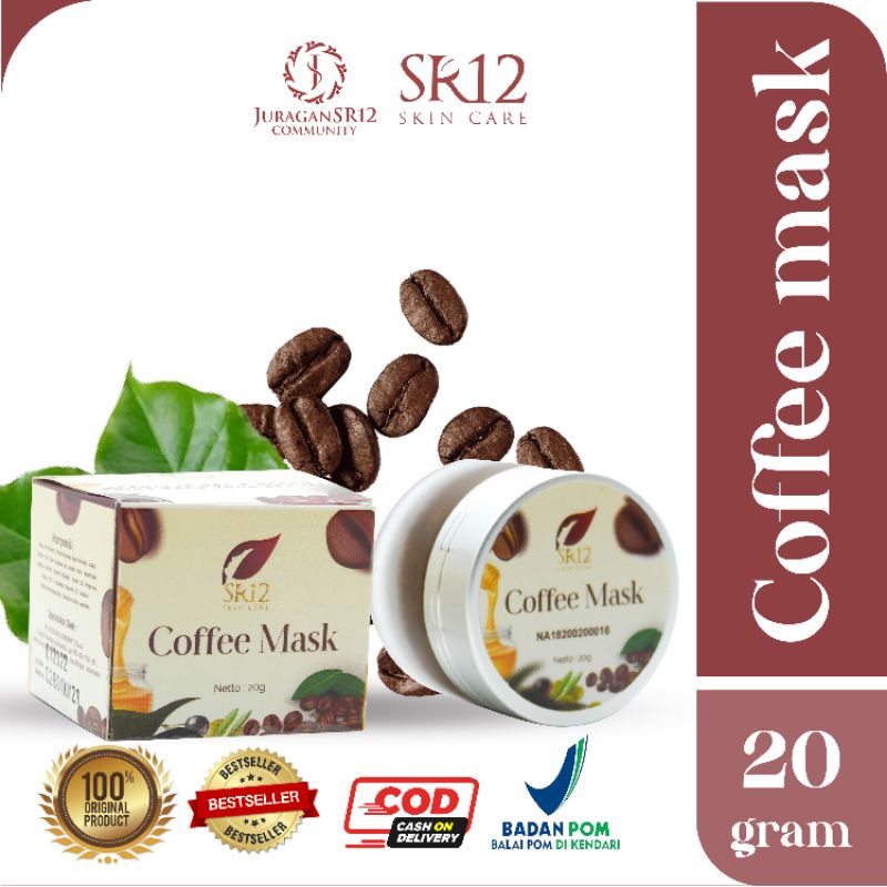 SR12 COFFEE MASK PEELING NATURAL / MASKER PEELING KOPI HERBAL