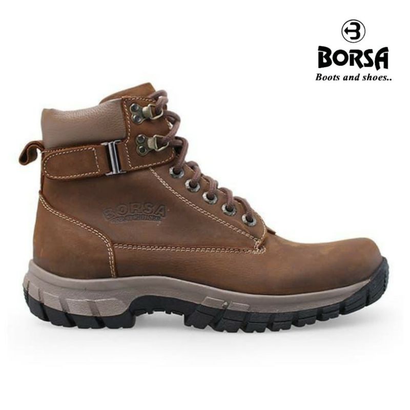 SEPATU BOOTS KULIT ASLI PRIA - BORSA GRAVITY ORIGINAL