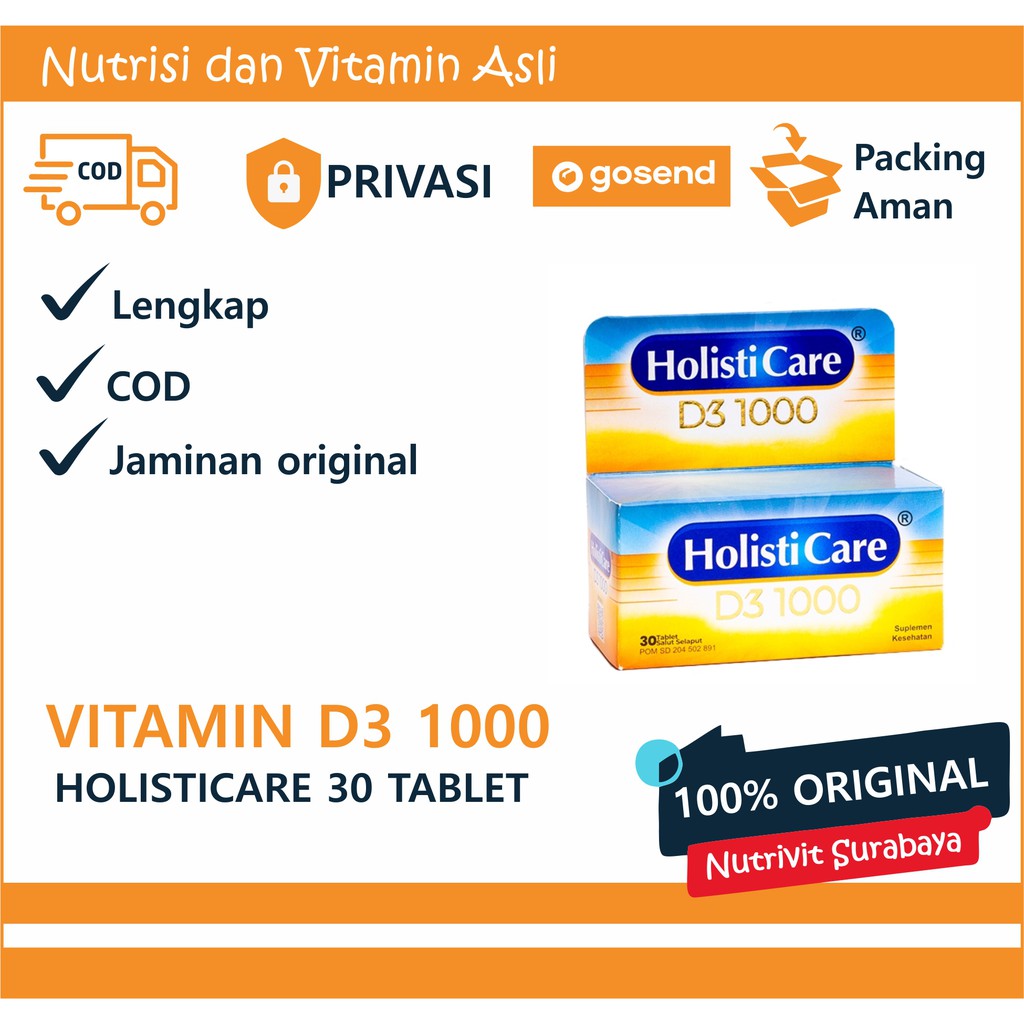 HOLISTICARE D3 1000 IU TABLET ISI 30 TABLET