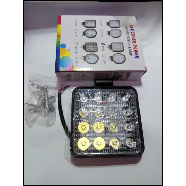 Lampu Tembak Sorot Cree Epistar 12V Dan 24 Volt 16 Led 48Watt