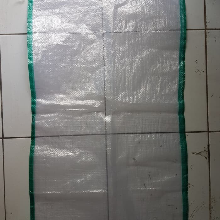 Stok Ready Karung Beras Plastik Transparan Putih Susu Goni 25KG 25 KG Polyester