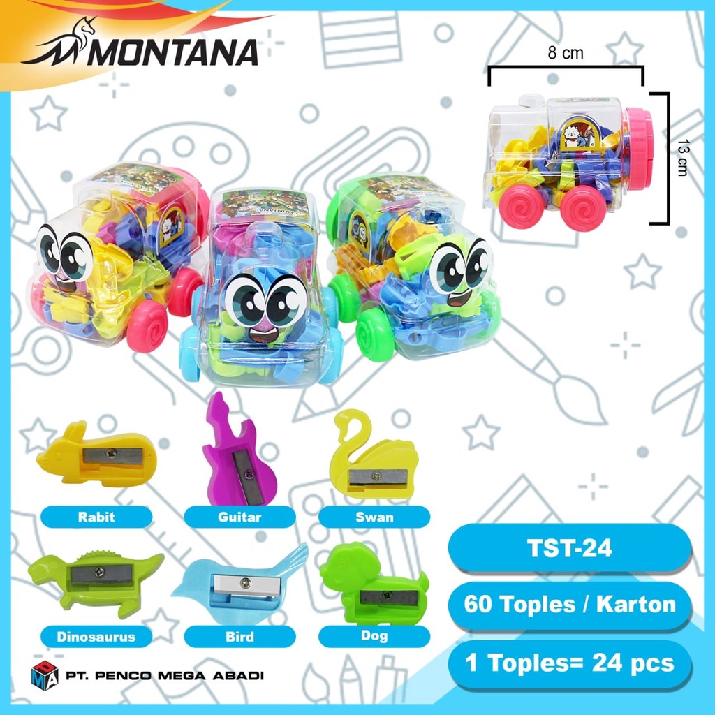 

[Per POT] Montana Sharpener/Rautan TST-24 Toples Mobil Mungil