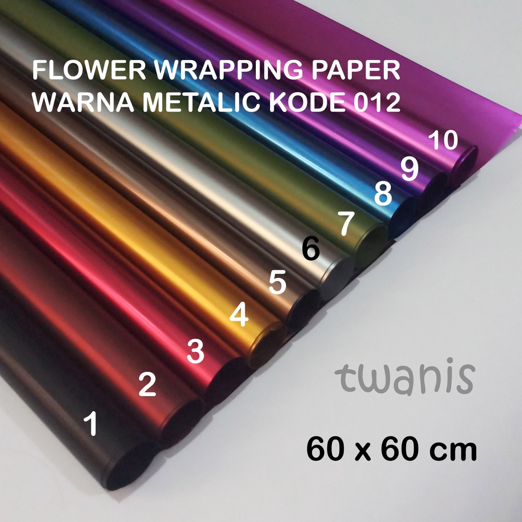 

ECERAN CELLOPHANE KERTAS BUKET BUNGA SNACK FLOWER WRAPPING PAPER WARNA METALIC KHUSUS JOGJA