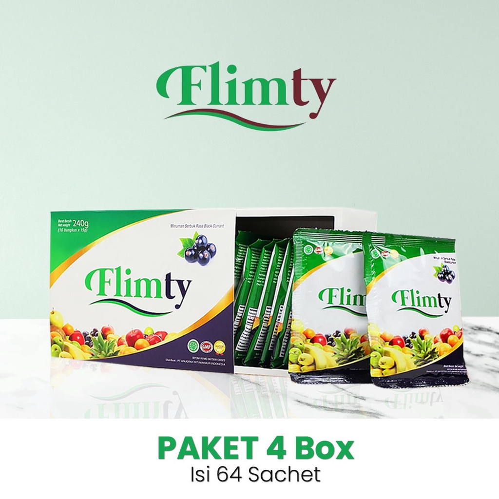 Flimty Fit Slim and Healthy (4 Box = 64sachet)