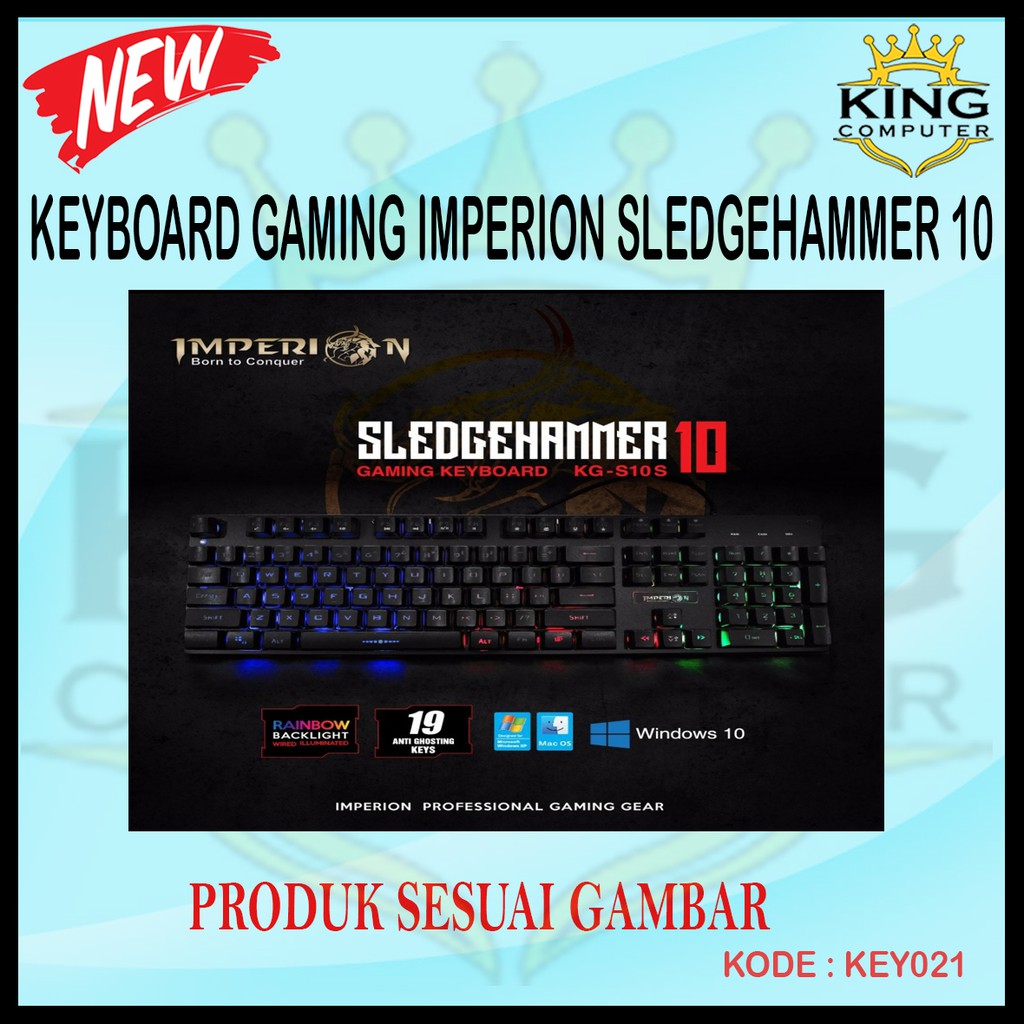 KEYBOARD GAMING IMPERION SLEDGEHAMMER 10