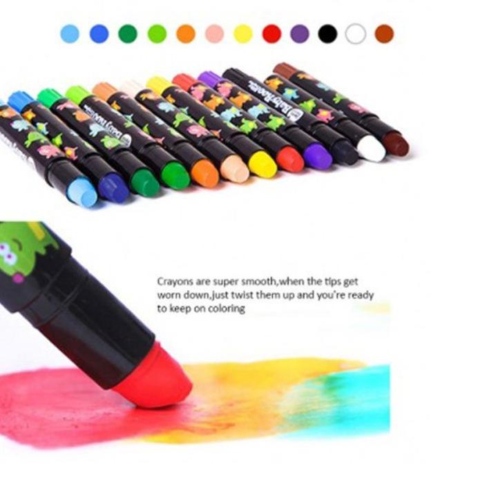 

[KODE 6BKSQ] Joan Miro | Baby Roo | Jar Melo Washable silky Crayon - Non Toxic