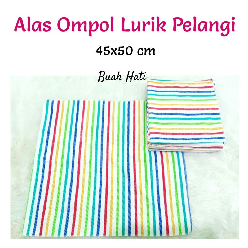 Alas Ompol Bayi Lurik Pelangi 45x50cm