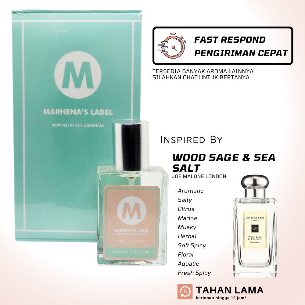 Parfum Unisex Inspired by JM London Wood Sage and Sea Salt - Marhena Label Perfume