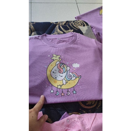 lilac unicorn couple ibu anak dapat 3pcs