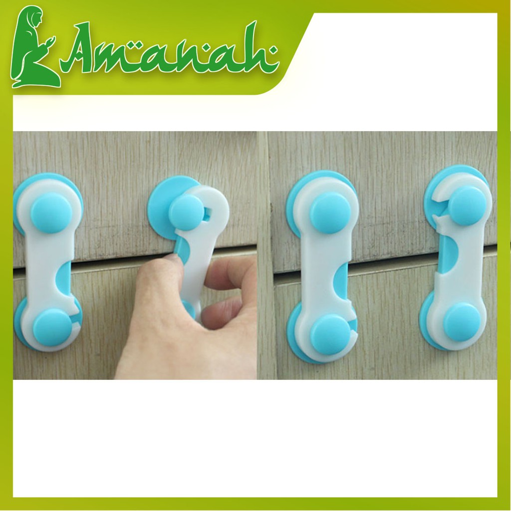 AS539 Penahan Pengaman Pintu Lemari / Pengunci Pintu Lemari / Baby Safety Lock Band